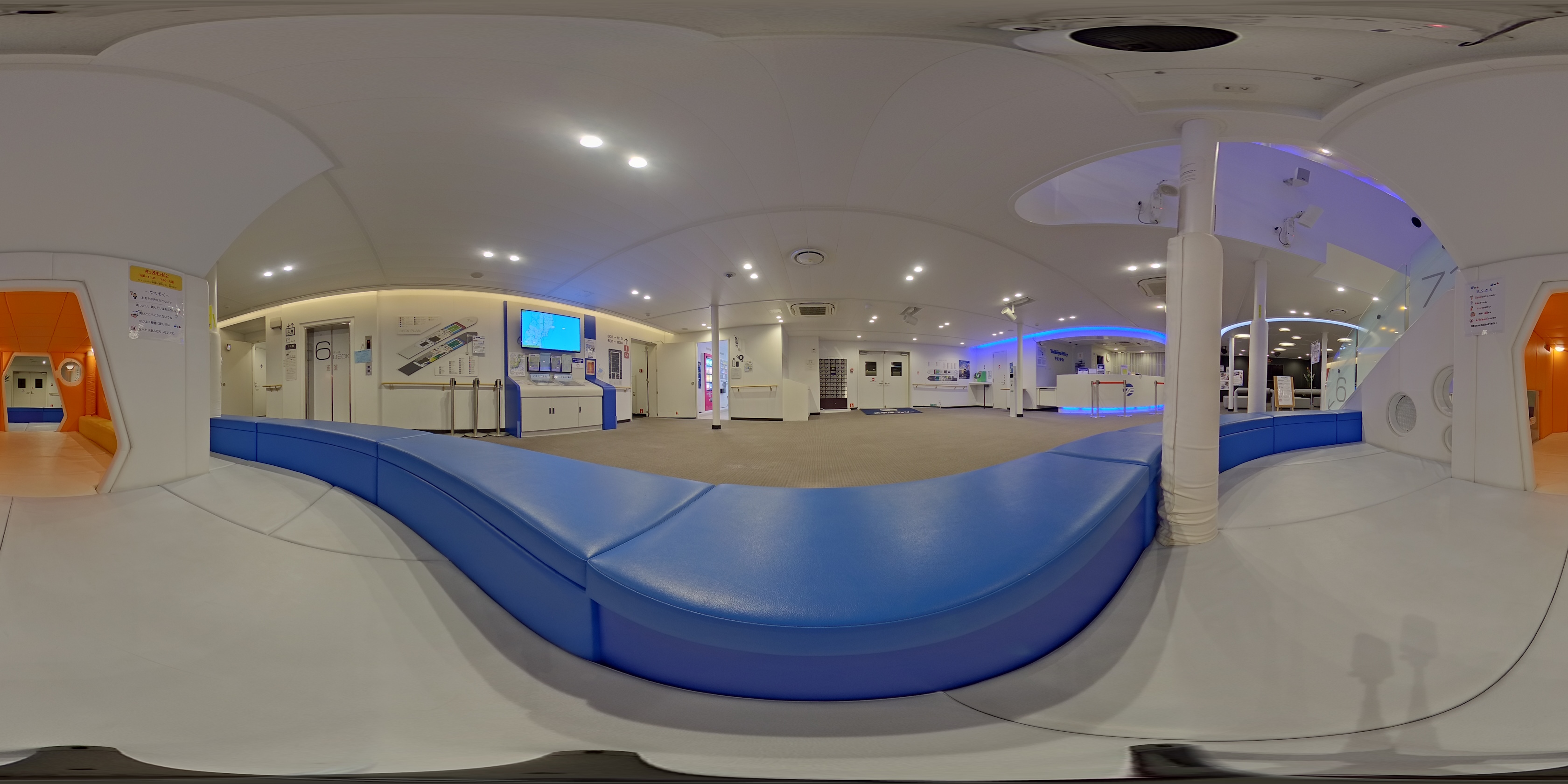 太平洋フェリーきたかみ船内(6デッキ) 360度パノラマ