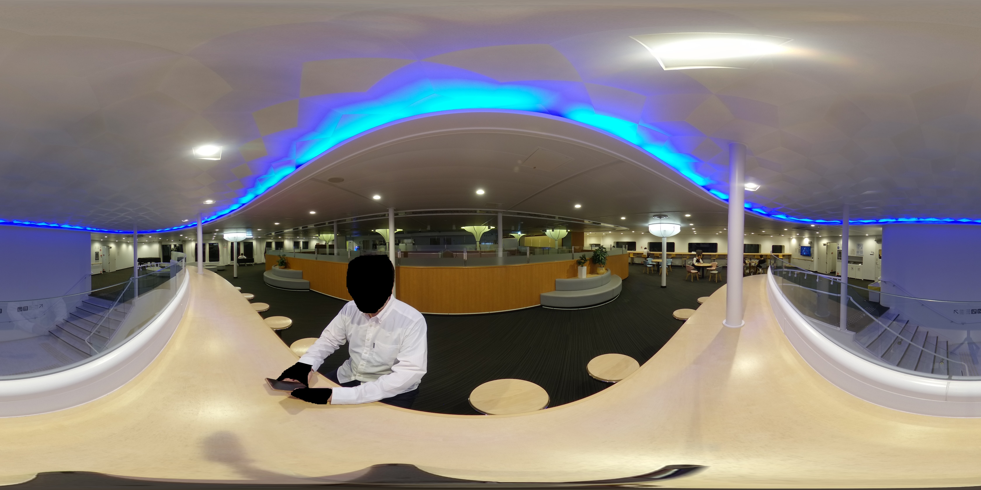 太平洋フェリーきたかみ船内(7デッキ) 360度パノラマ