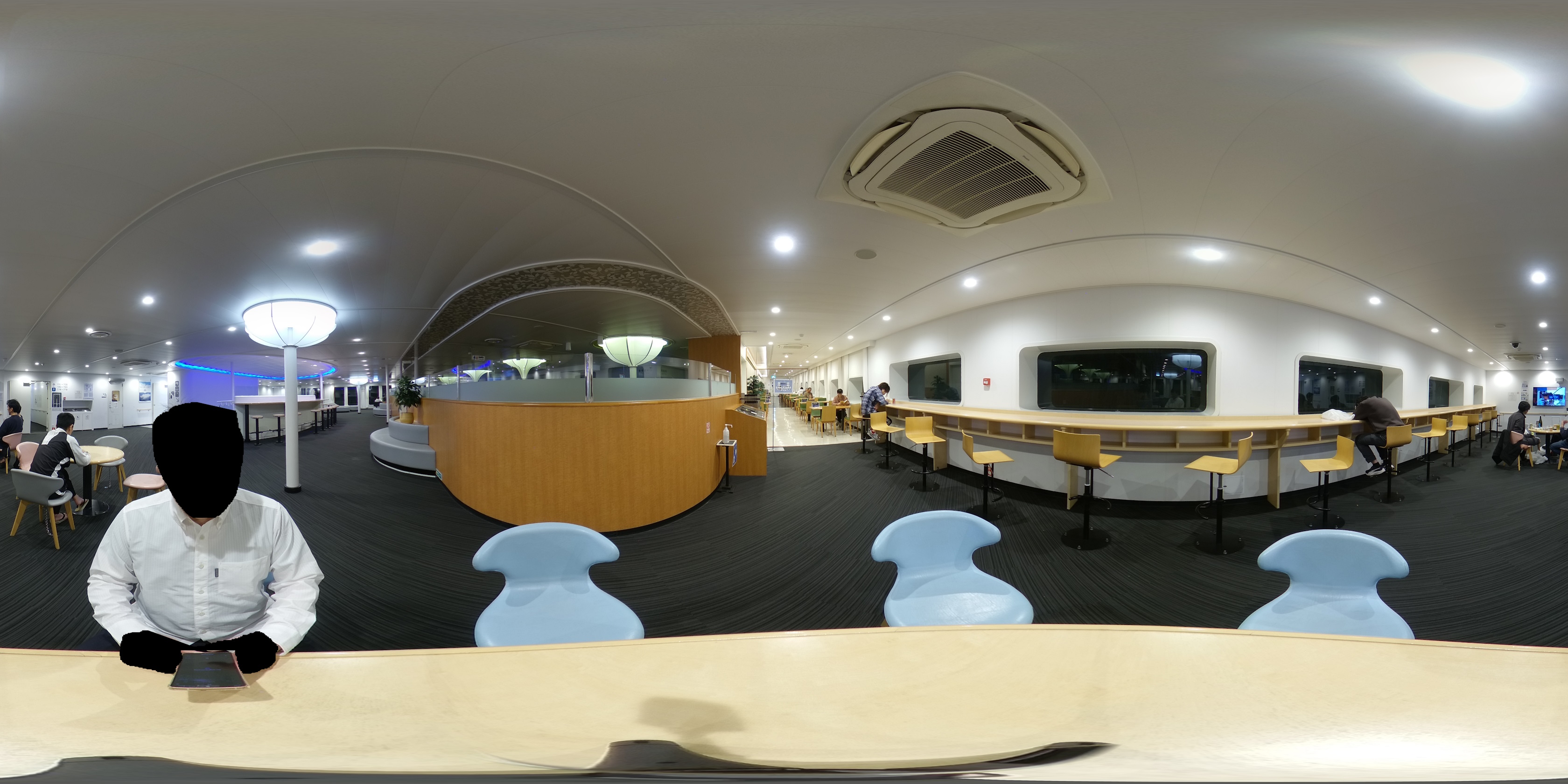太平洋フェリーきたかみ船内(7デッキ) 360度パノラマ