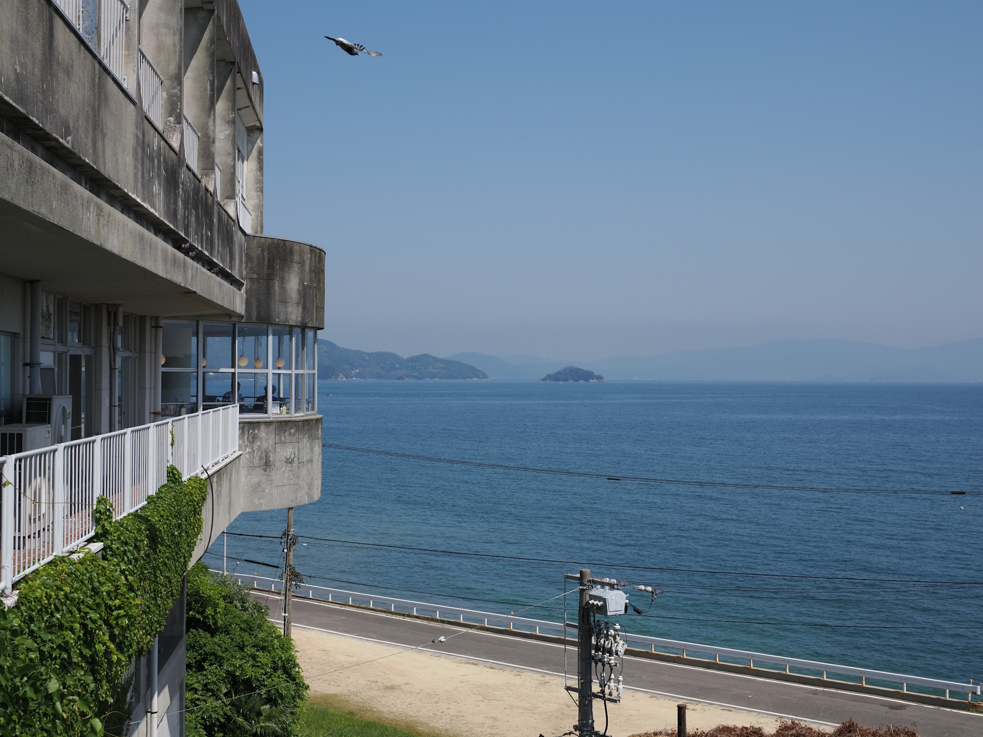 大川オアシスと瀬戸内海