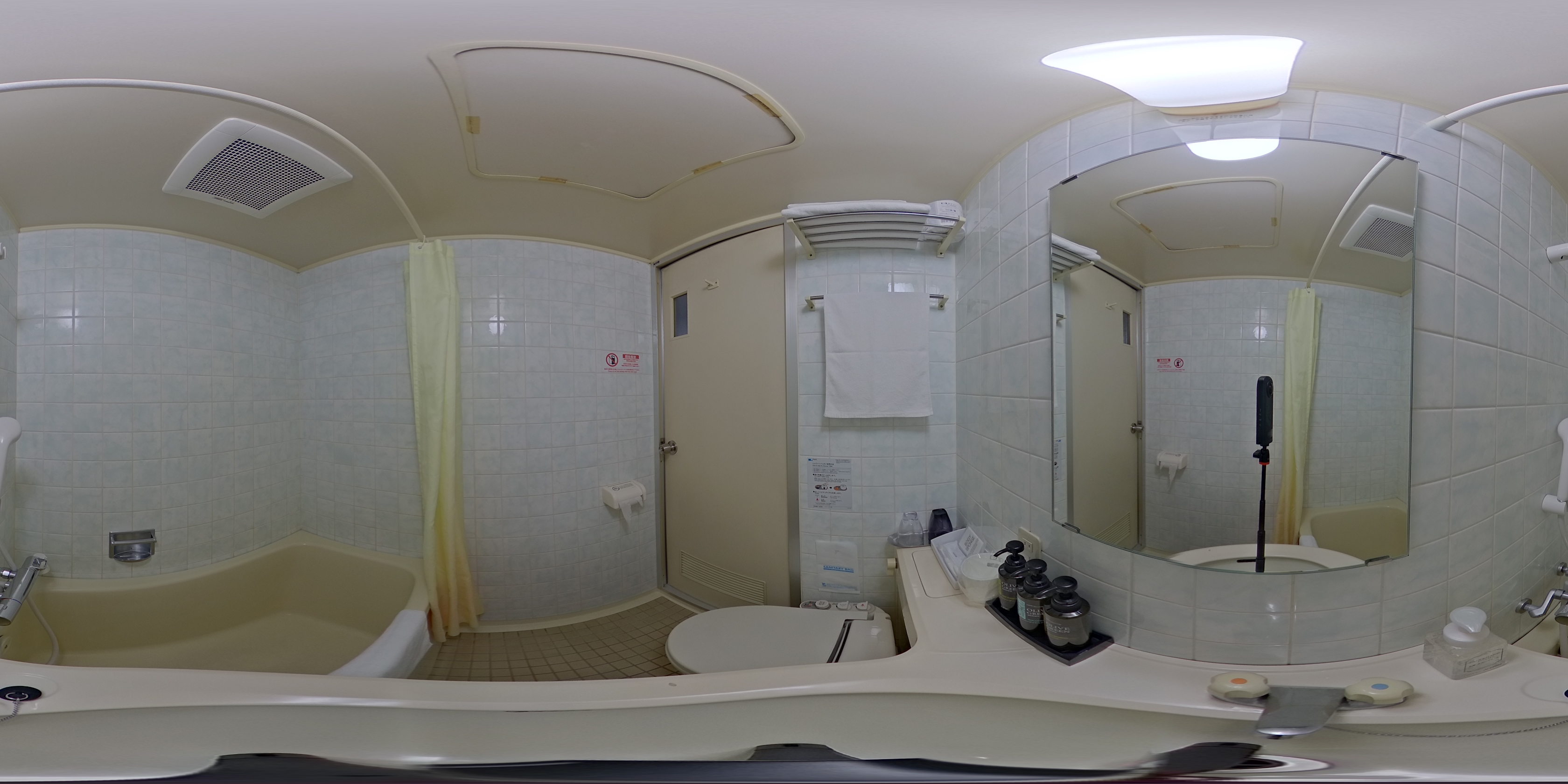 ホテルエリアワン高松浴室 360度パノラマ